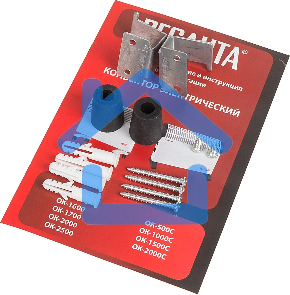 Конвектор Ресанта ОК-1600 белый, 1600 Вт, 20 м2, термостат