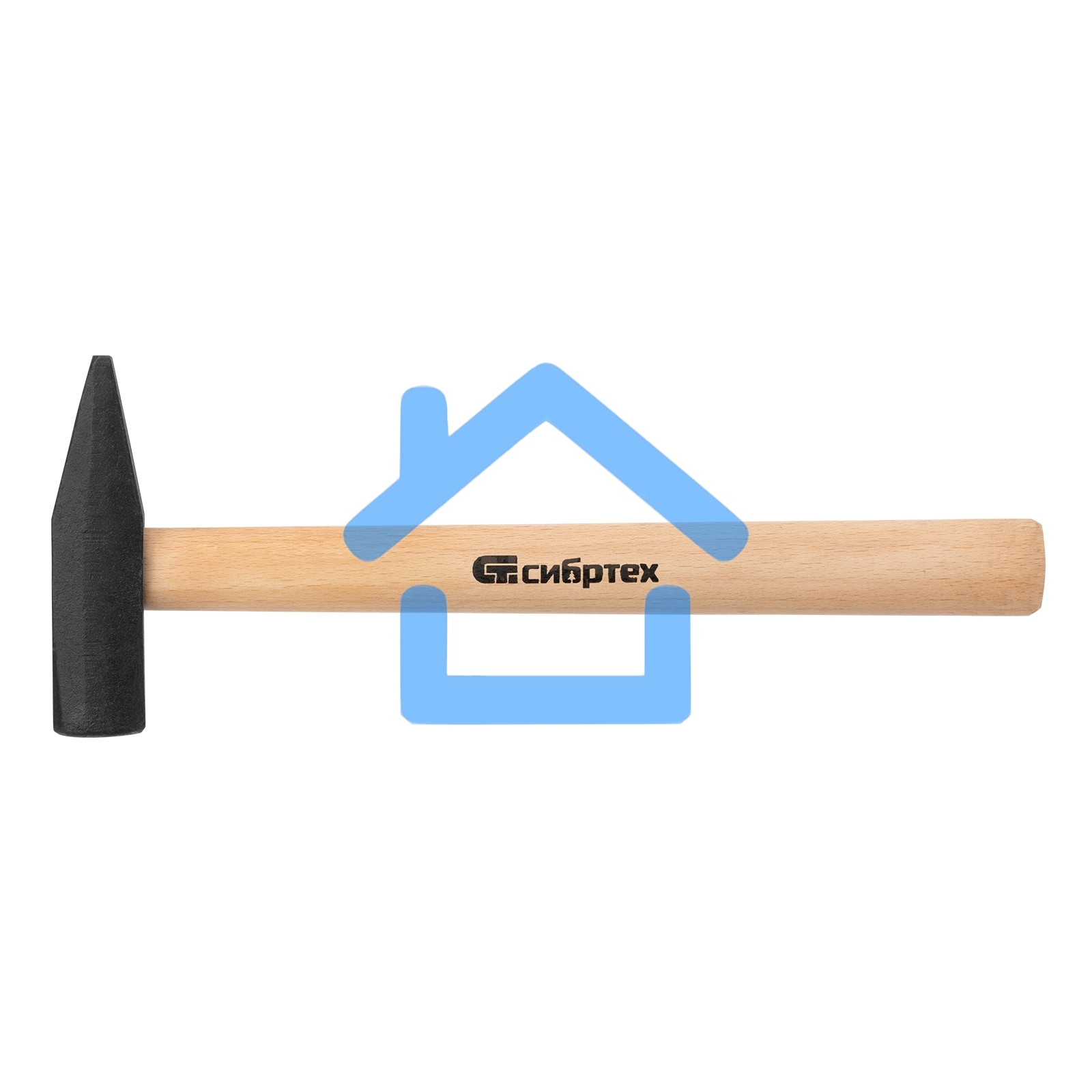 Молоток СИБРТЕХ слесарный, 600 г, квадратный боек, деревянная рукоятка 10219