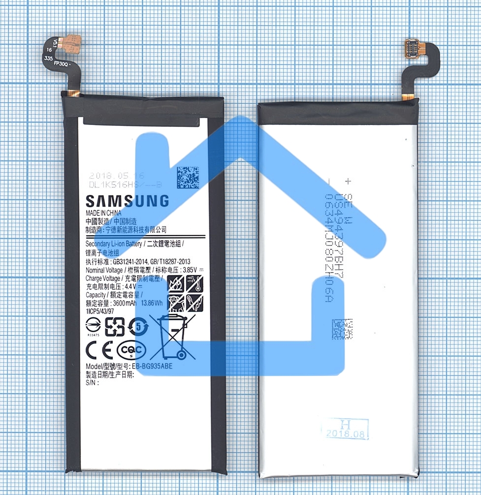 Аккумуляторная батарея EB-BG935ABE для Samsung Galaxy S7 Edge SM-G935 3600mah