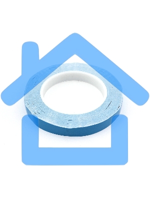 Термоскотч двусторонний 15 мм 50 м синий