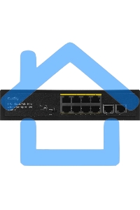 Коммутатор Cudy 8 RJ-45 10/100/1000M PSE ports +2 RJ45 10/100/1000 Uplink Port Unmanaged PoE+ Switch 120W, CCTV/VLAN mode support, long distance:250M at CCTV mode. 802.3af/at standard, Aternative 1/2(+),3/6(-), Rack-mountable Steel Case, Watchdog, 120W in
