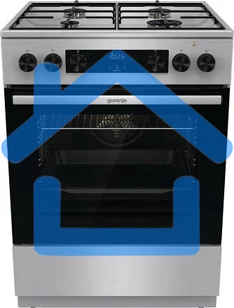Плита комбинированная Gorenje GKS6C70XJ серый, конфорок 4 газовых, духовка 71 л, 60 см x 85 см x 60 см