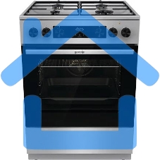 Плита комбинированная Gorenje GKS6C70XJ серый, конфорок 4 газовых, духовка 71 л, 60 см x 85 см x 60 см