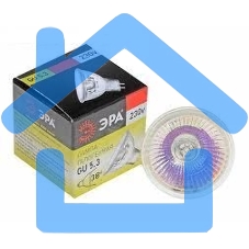 Лампа галогенная ЭРА GU5.3-JCDR (MR16) -35W-230V-Cl(10/200/6000)