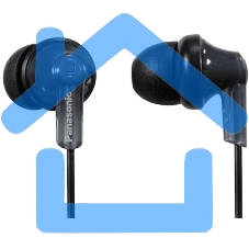 Наушники вкладыши Panasonic RP-HJE120 1.1м черный проводные в ушной раковине (RP-HJE120EEK)