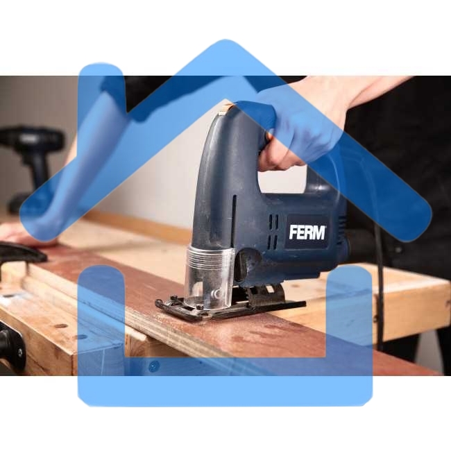 Лобзик FERM JSM1023, 570 Вт., 500-3000 ход/мин, пропил 70 мм, коробка