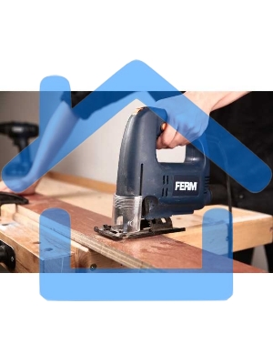 Лобзик FERM JSM1023, 570 Вт., 500-3000 ход/мин, пропил 70 мм, коробка