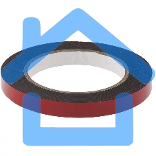 Лента клейкая Matrix на вспененной основе усиленная, двусторонняя, черная, 12 мм х 5 м