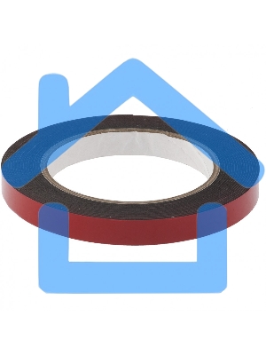 Лента клейкая Matrix на вспененной основе усиленная, двусторонняя, черная, 12 мм х 5 м