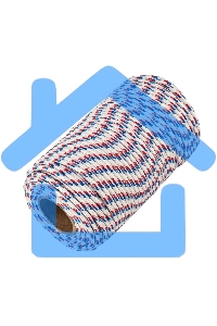 Фал плетеный СИБРТЕХ полипр. 16-прядный с полипр. серд. 8 мм, бухта 100 м, 520 кгс СИБРТЕХРоссия 93966