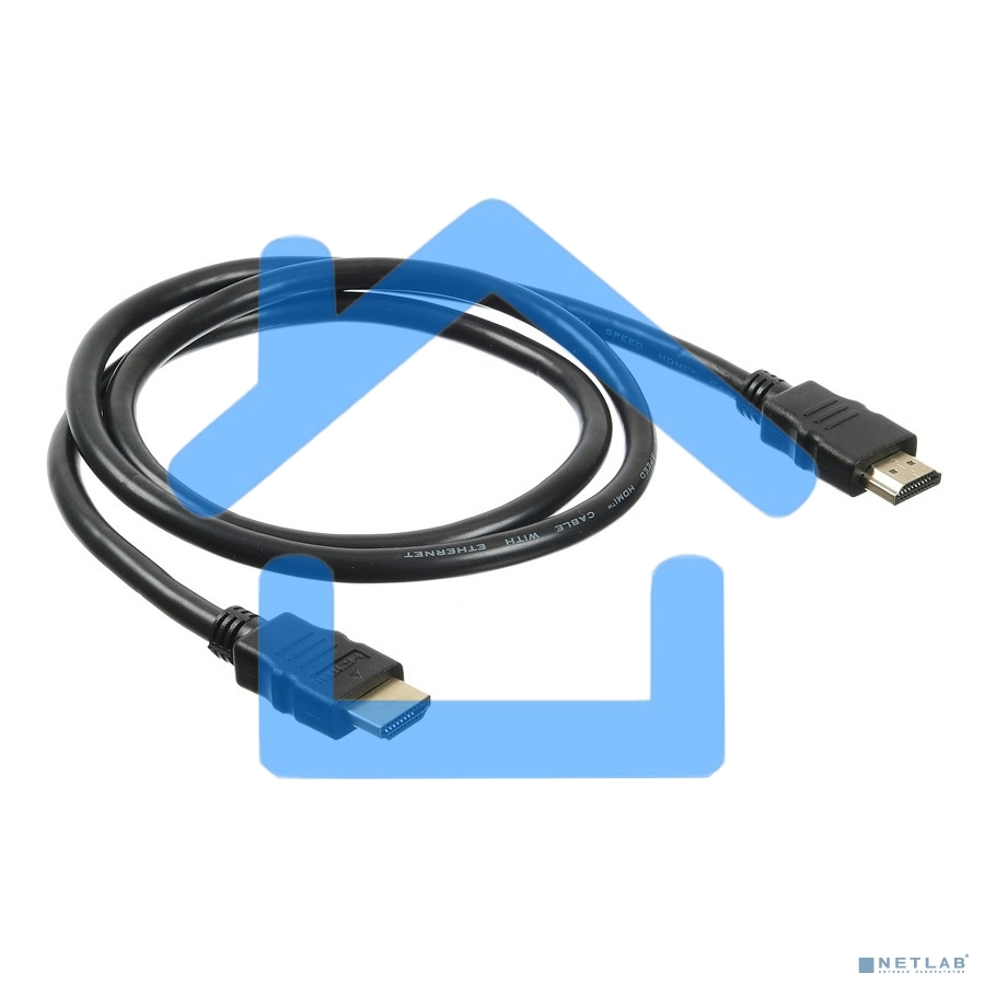 Кабель аудио-видео Buro HDMI (m)/HDMI (m) 1м. Позолоченные контакты черный (BHP HDMI 2.0-1)