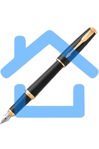 Ручка перьевая Parker Urban Core F309 (CW1931593) Muted Black GT F сталь нержавеющая, подарочная коробка