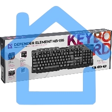 Клавиатура Defender Element HB-195 RU беспроводная USB черный