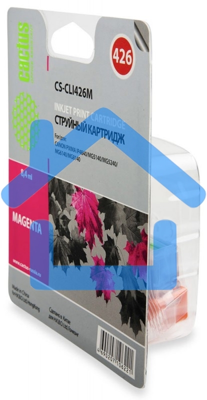Картридж струйный Cactus CS-CLI426M пурпурный (8,4 мл.) для Canon MG5140/5240/6140/8140/MX884