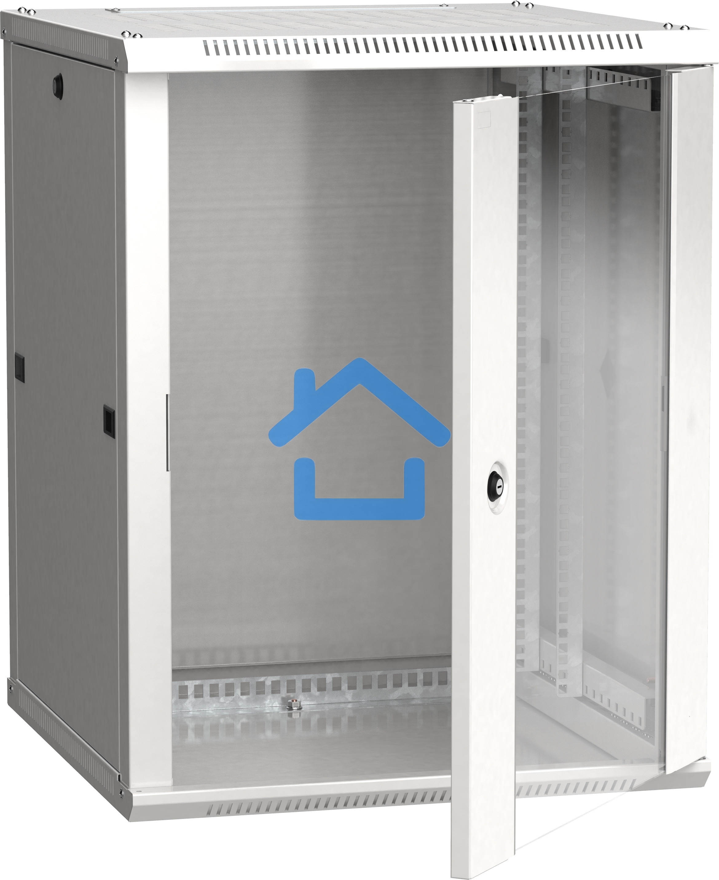Шкаф ITK LINEA W 12U 600x600 мм дверь стекло, RAL7035
