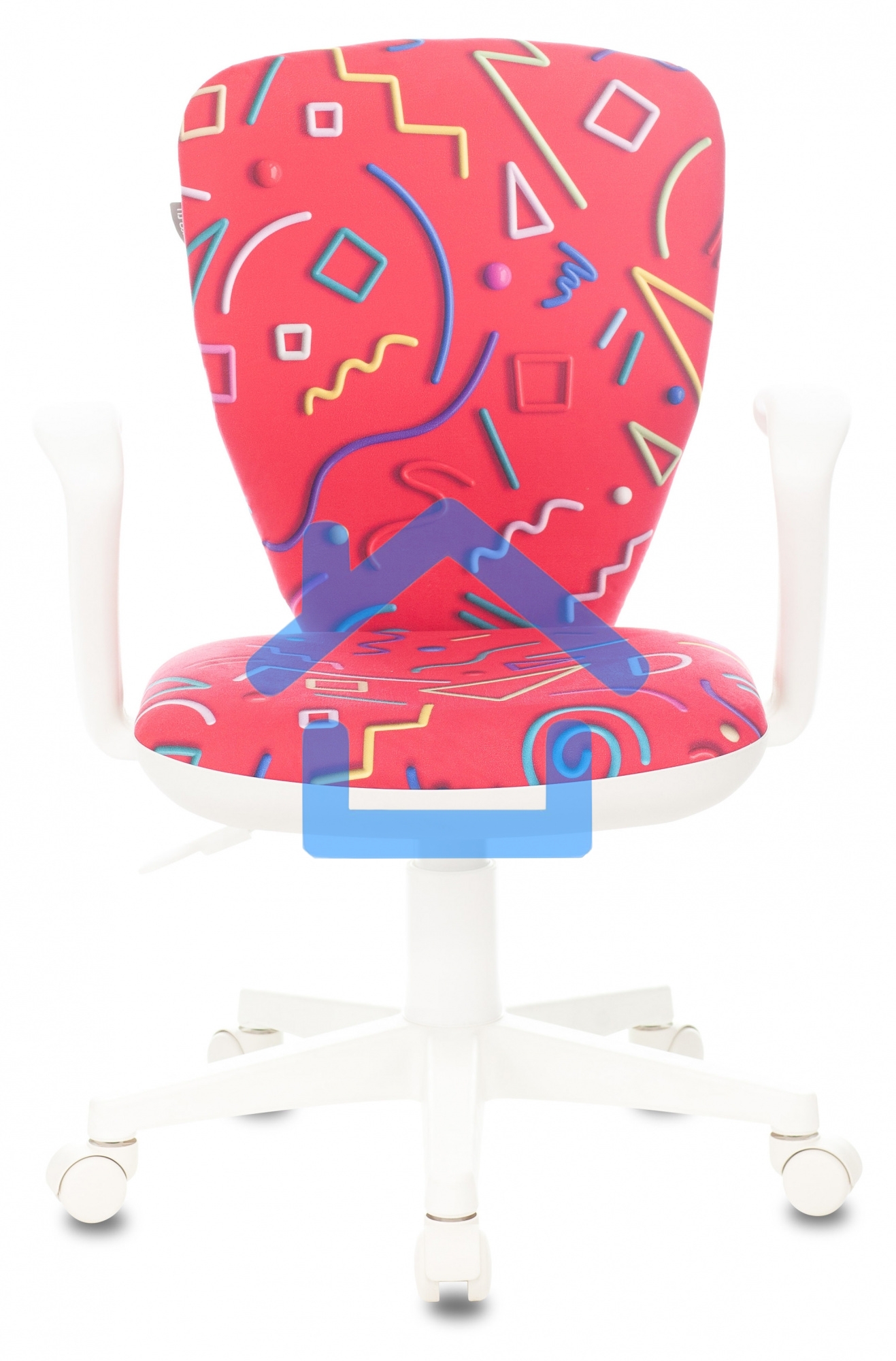 Кресло детское Бюрократ KD-W10AXSN малиновый Sticks 05 крестовина пластик пластик белый