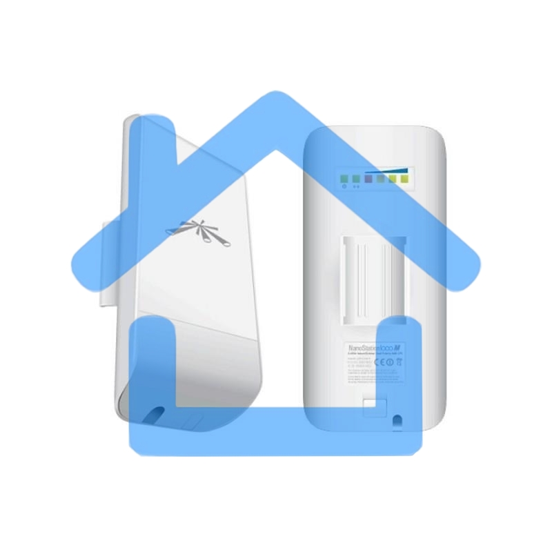 Точка доступа UBIQUITI LocoM2(EU) Wi-Fi и AirMAX. 802.11g/n, интегрированная антенна 8 дБ (45°*45°),10/100 RJ45 Ethernet