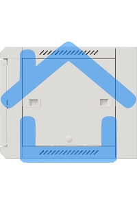 Шкаф коммутационный NTSS Премиум (NTSS-W6U6060GS-2) настенный 6U 600x600мм пер.дв.стекл 60кг серый IP20 сталь