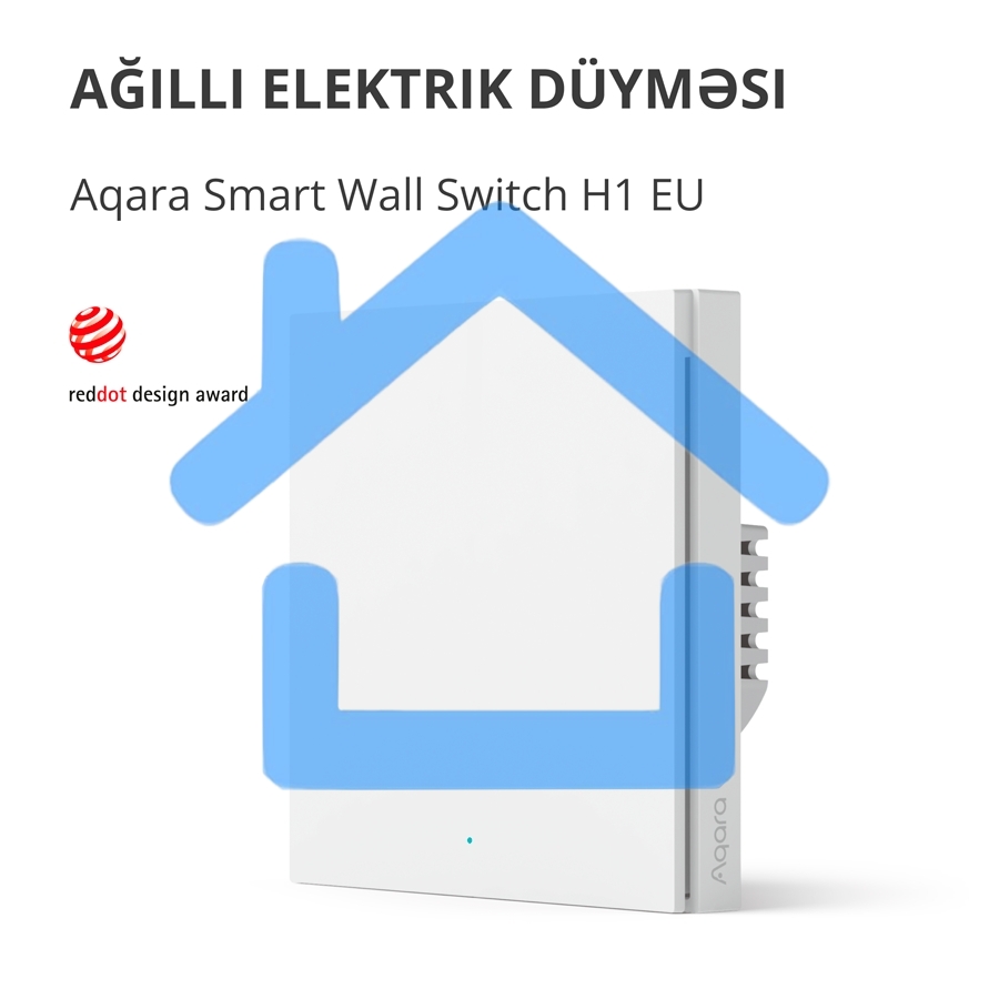 Умный выключатель одноклавишный Aqara Smart Wall Switch H1 (WS-EUK01)