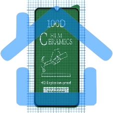 Керамическая пленка (стекло) для Xiaomi Redmi 9A черный
