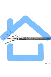 Кабель FTP SkyNet CSP-FTP-4-CU/100 ndoor 4x2x0,51, медный, FLUKE TEST, кат.5e, однож., 100 м, box, серый