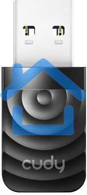 Сетевой адаптер Wi-Fi Cudy WU1300S AC1300 USB 3.0 (ант.внутр.) 1ант.