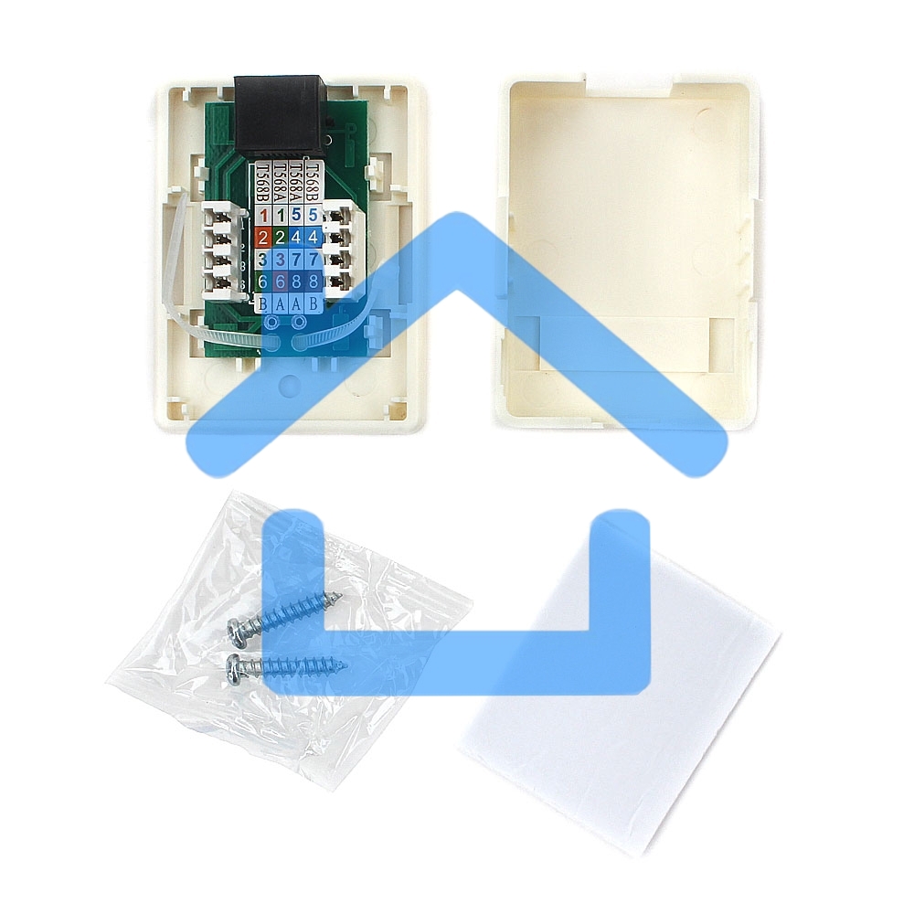Розетка GEMBIRD NA212 RJ-45 кат.5e внешняя 1 порт, 110&Krone