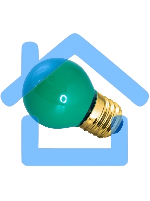 Лампа накаливания Neon-night e27 10 Вт зеленая колба