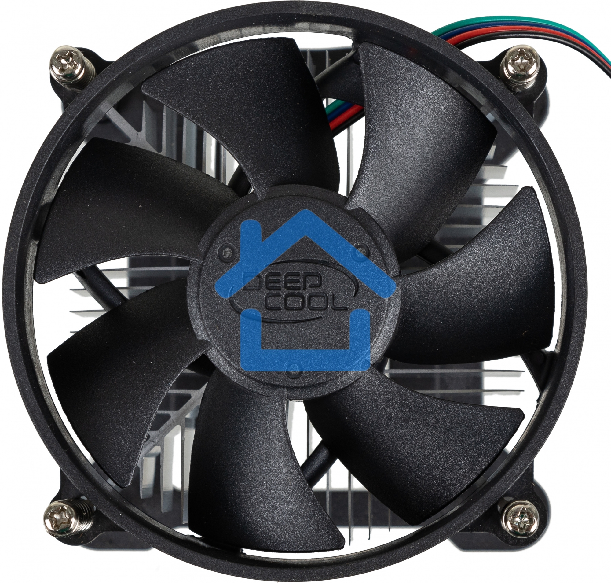 Кулер для процессора DEEPCOOL CK-11508 PWM черный, 92 мм, алюминий, 2200 об/мин, 30.1 дБ, 4 pin, 65 Вт, 70 мм