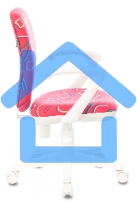 Кресло детское Бюрократ KD-W10AXSN малиновый Sticks 05 крестовина пластик пластик белый