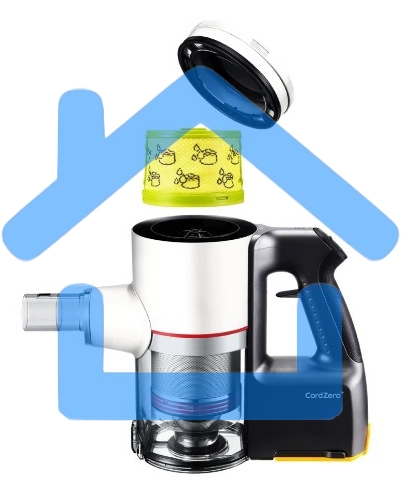 Пылесос вертикальный LG A9N-PRIME белый, питание от аккумулятора, 160 Вт, уборка сухая, пылесборник 0.44 л, работа от АКБ max 50 мин