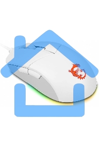 Мышь проводная MSI Clutch GM11 белый оптическая (5000dpi) USB (5but)