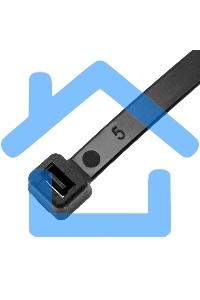 Хомуты, 500 х 8 мм, пластиковые, черные, 50 шт. Сибртех