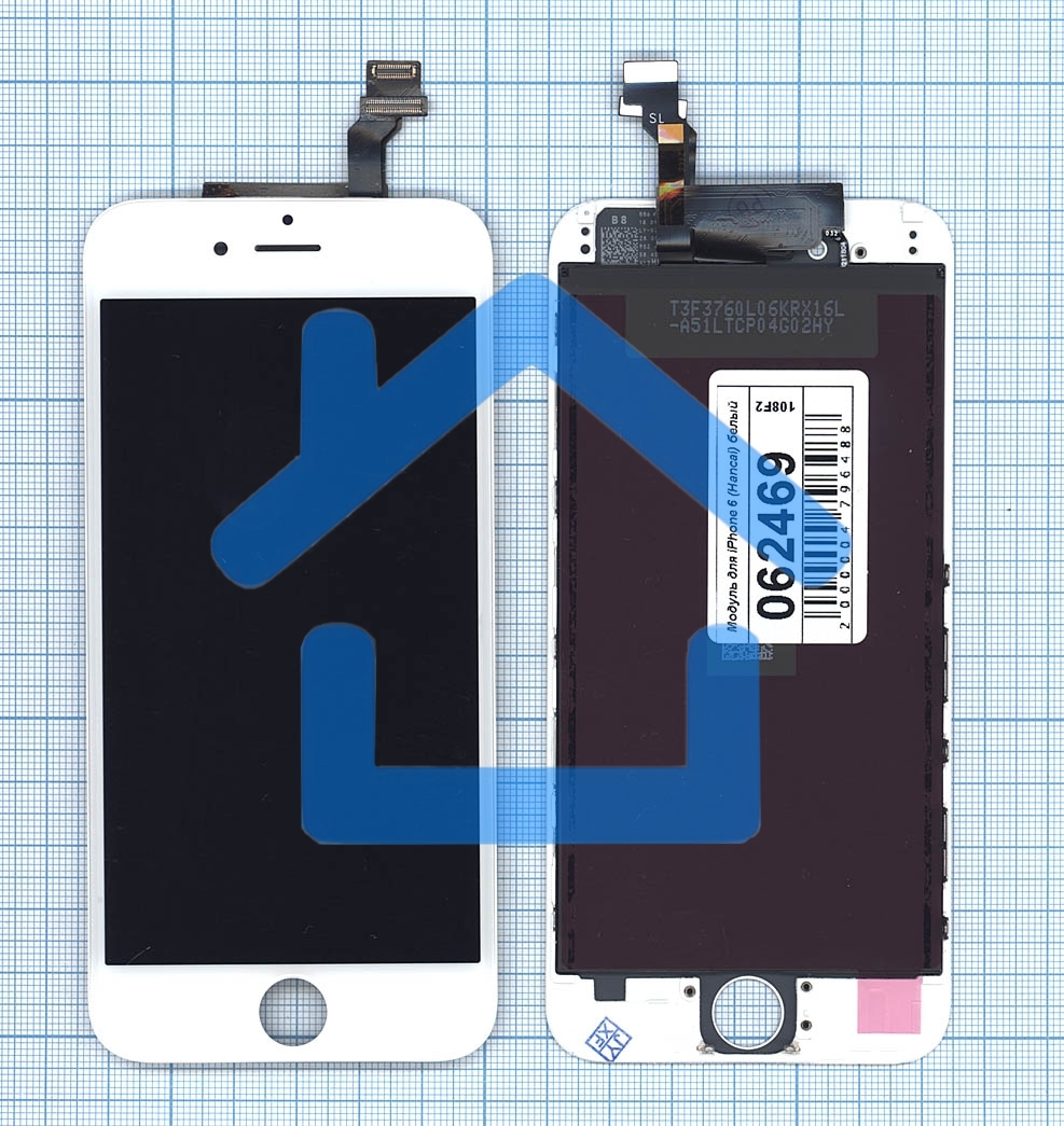 Дисплей для iPhone 6 в сборе с тачскрином (Hancai) белый
