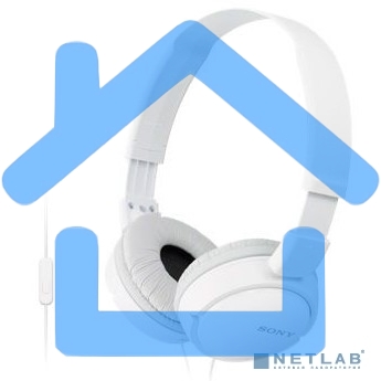Гарнитура мониторы Sony MDRZX110APW.CE7 1.2м белый проводные (оголовье)