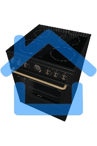 Плита электрическая Gorenje GECS6B71CLB черный, конфорок 4 электрических, духовка 71 л, 60 см x 85 см x 60 см