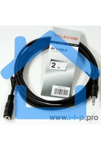Кабель удлинительный Telecom 3.5 Jack (M) - 3.5 Jack (F), стерео, аудио, 2м <TAV7179-2M>