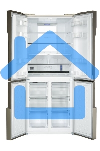 Холодильник Hansa FY418.3DFXC нержавеющая сталь двухкамерный 274/144л морозилка снизу