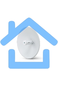 Точка доступа Ubiquiti PBE-2AC-400-EU Радиоустройство 2.4 ГГц, PtP/CPE, airMAX ac, MIMO 2х2, 18 дБи, 27 дБм