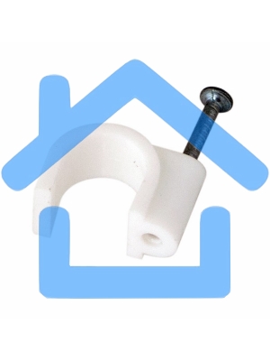 Крепеж кабеля круглый 16 мм, белый (упак. 50 шт) Rexant