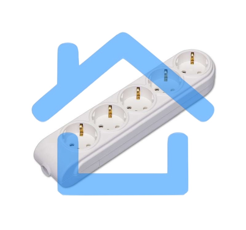 Колодка удлинителя 5-м с заземл. защ. шторки Makel N5210000