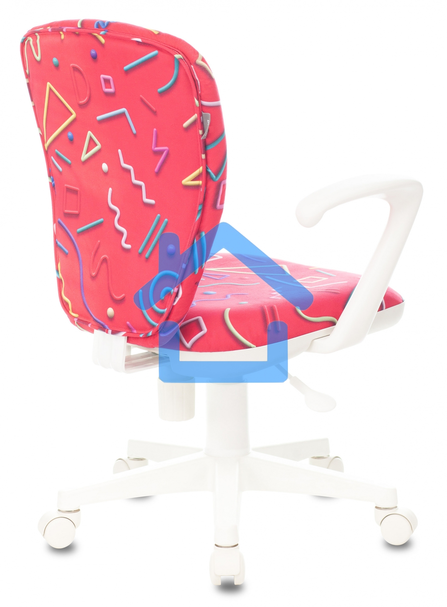 Кресло детское Бюрократ KD-W10AXSN малиновый Sticks 05 крестовина пластик пластик белый