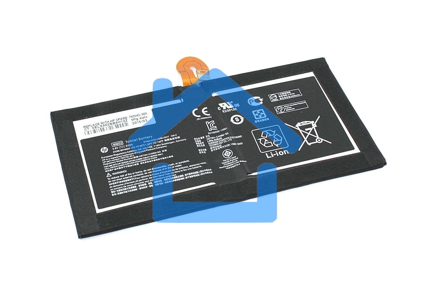 Аккумуляторная батарея для ноутбука HP HSTNH-C408M (MM02) 3.8V 5525mAh