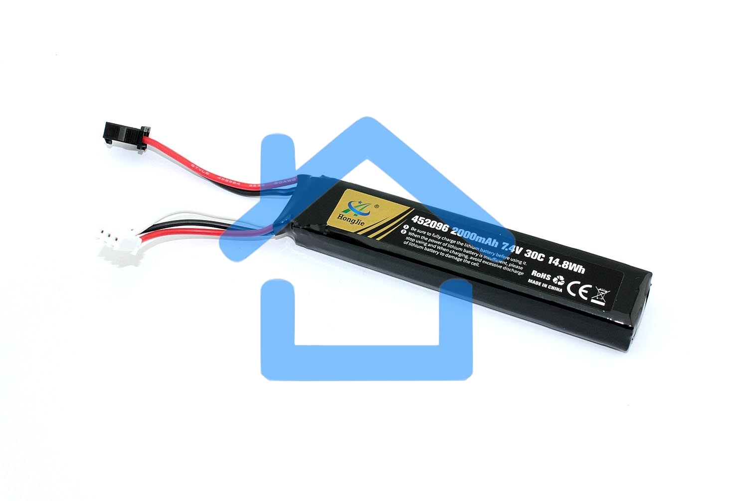 Аккумулятор Li-Pol 7.4V 452096 2000mAh разъем SM