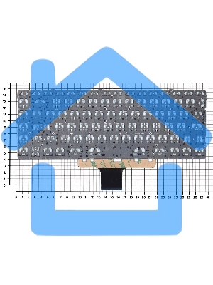 Клавиатура для ноутбука HP Pavilion 14-DV 14-DW синяя