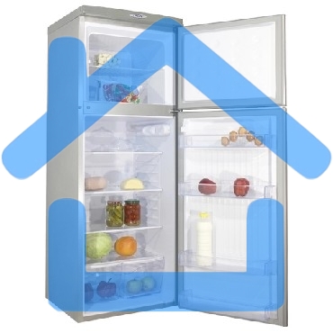 Холодильник DON R-226 MI металлик искристый двухкамерный 200/70л морозилка сверху