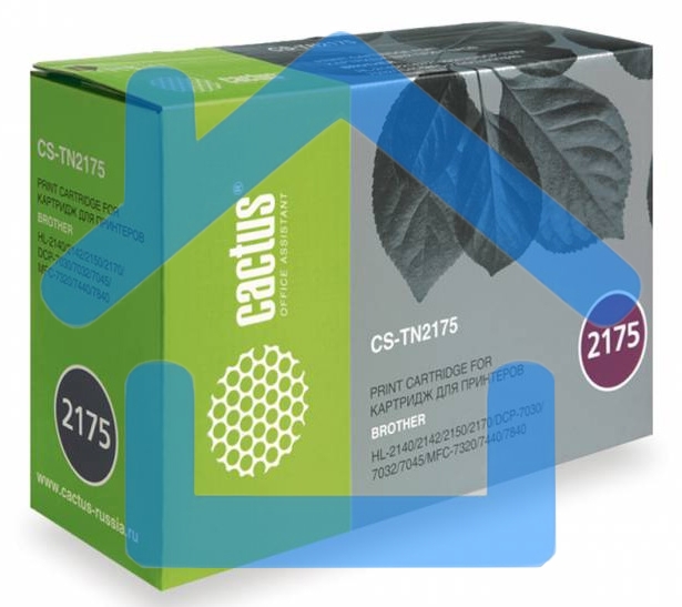 Картридж лазерный Cactus CS-TN2175S черный (2600 стр.) для Brother HL-2140/2150/2170