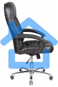 Кресло руководителя Бюрократ T-9908AXSN-AB черный, кожа, крестовина металл