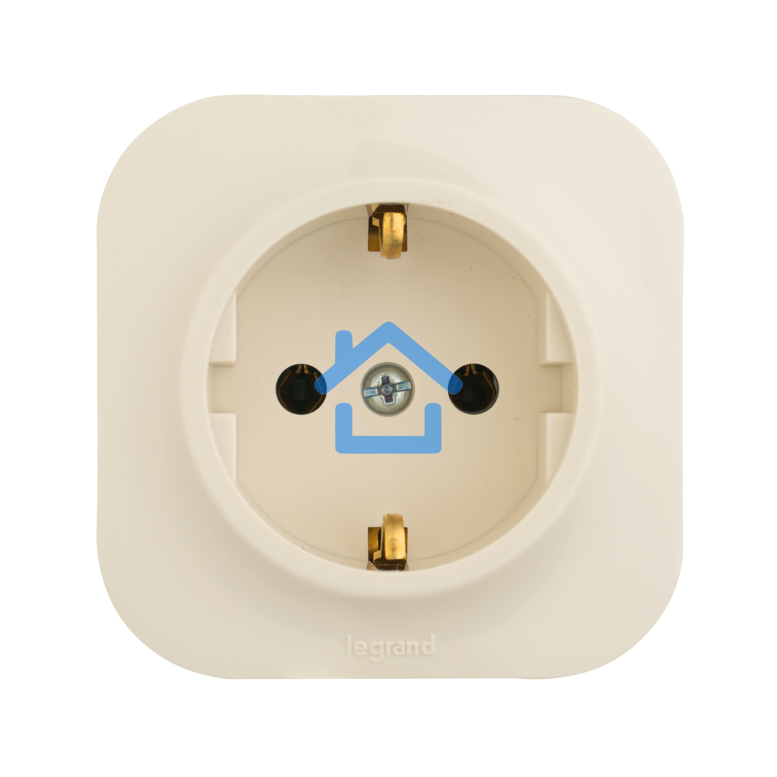 Розетка Legrand 782241 с заземлением без шторок (Слоновая кость)