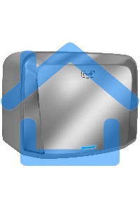 Сушилка для рук Puff 8813 1250Вт хром